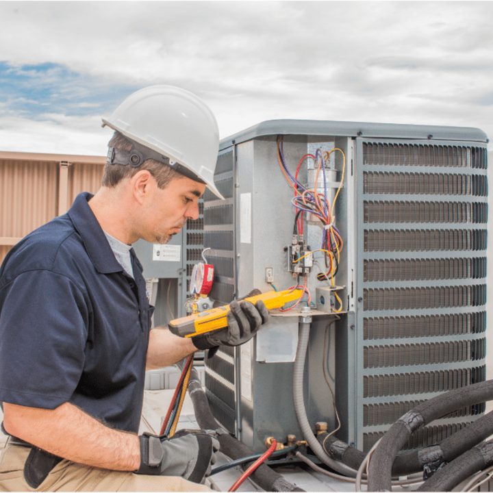 Ilderton Duct Cleaning certified duct cleaning technician on a service call in Ilderton, Ontario
